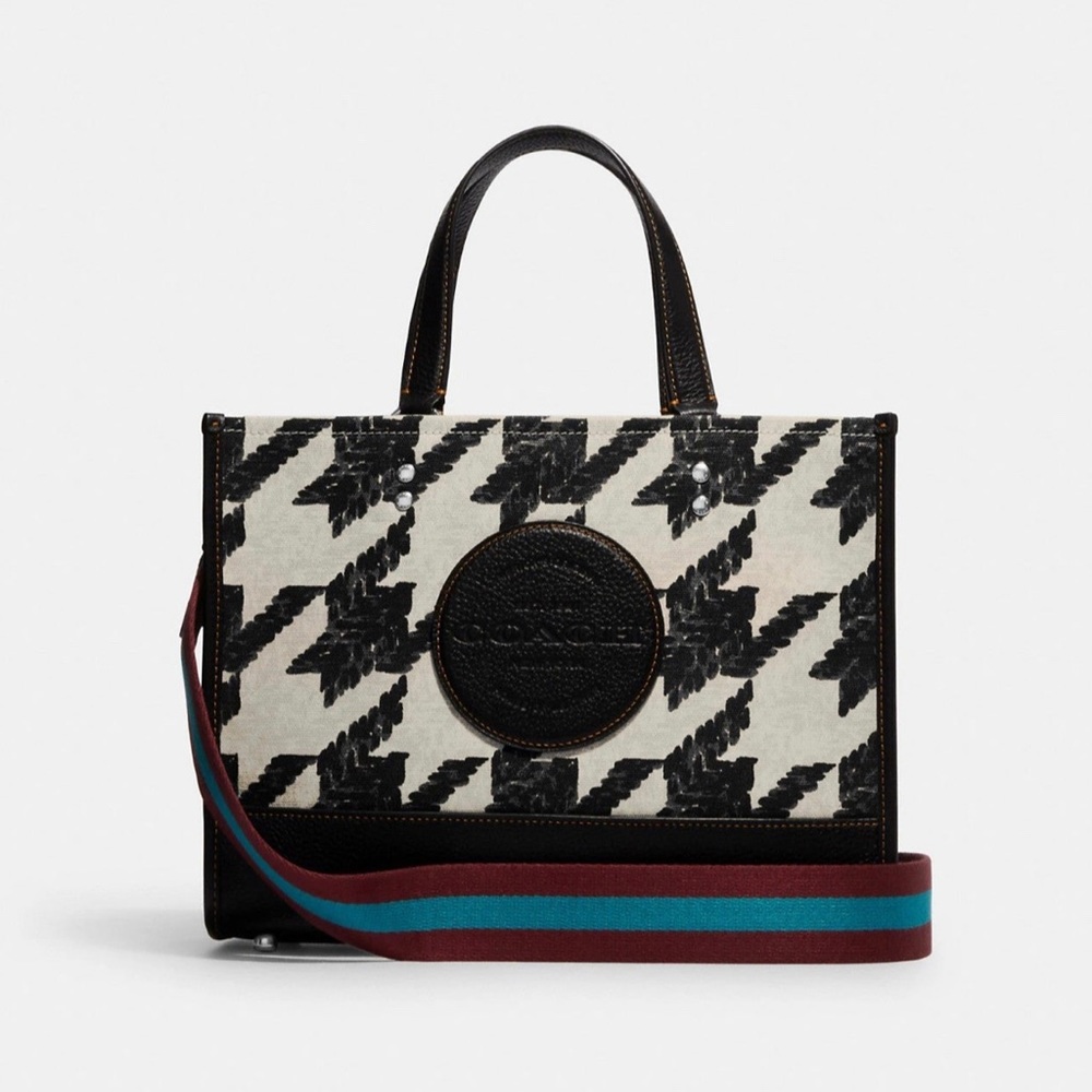 Coach Outlet Dempsey Carryall With Houndstooth Print And Patch